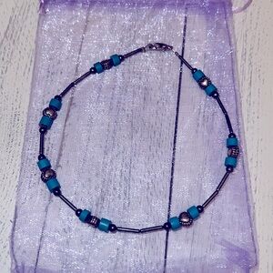 Vintage Turquoise Anklet - Preowned